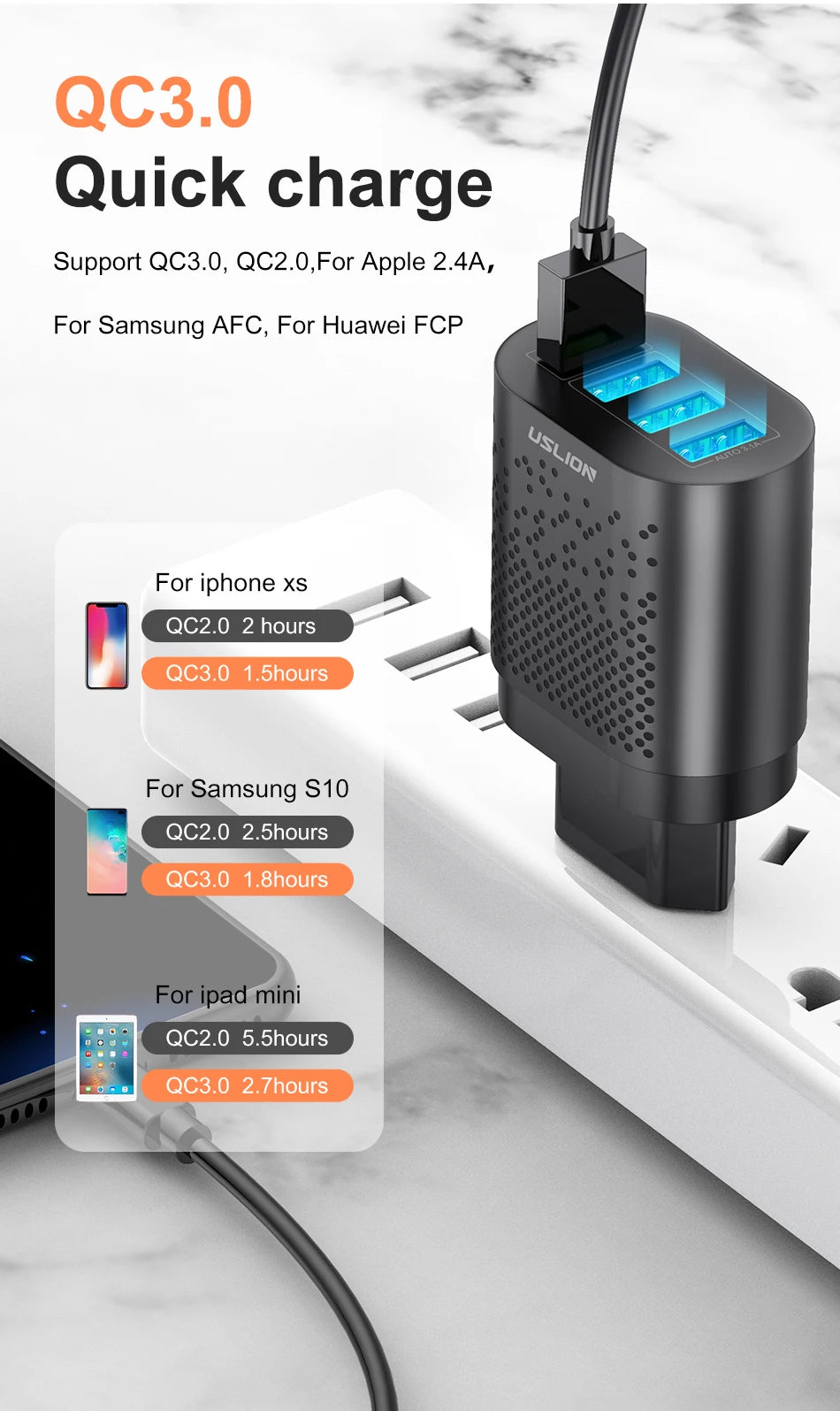Korean USB Fast Charger - Stylish Expression