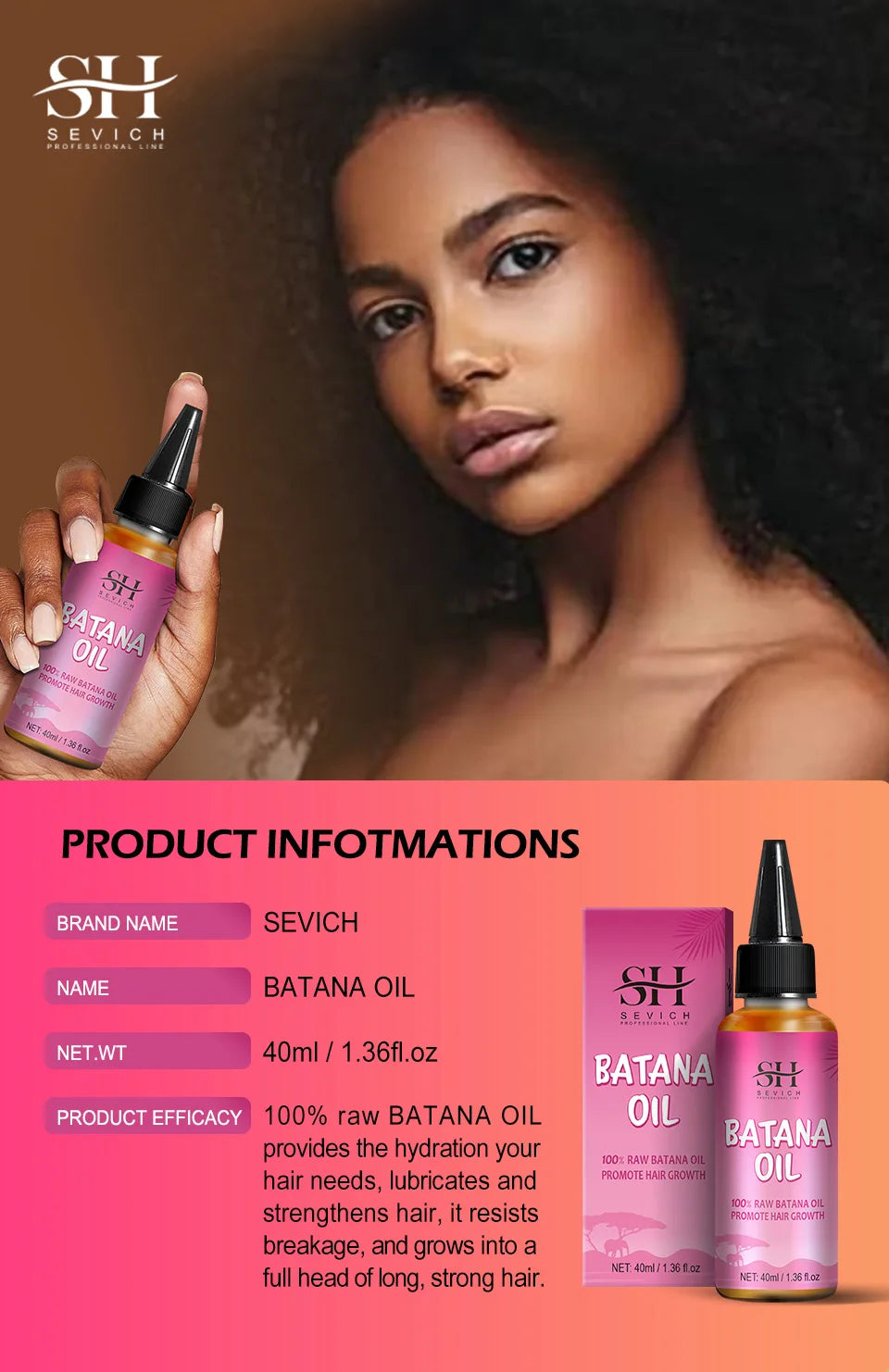 Pure Batana Oil for Hair Growth - Stylish Expression