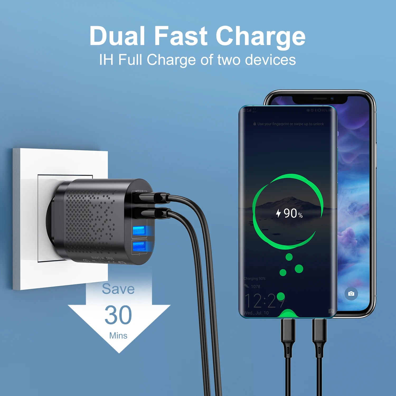 Korean USB Fast Charger - Stylish Expression