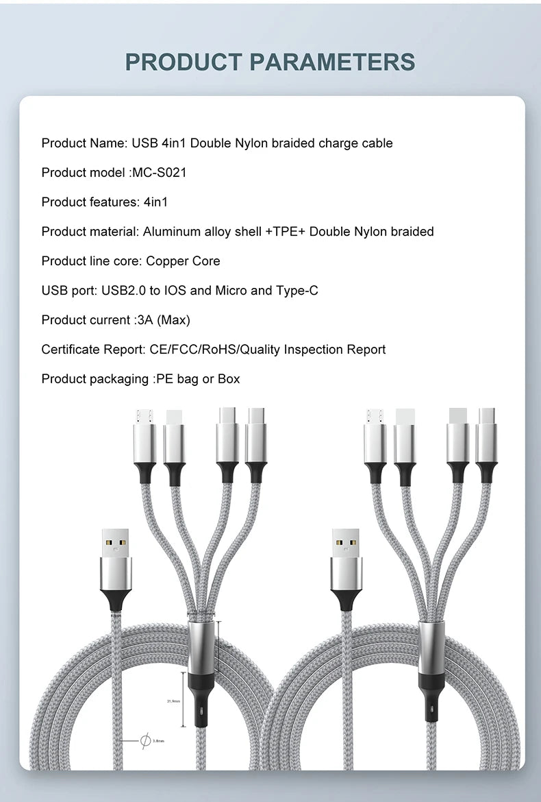 Multi Charger Cable - Stylish Expression