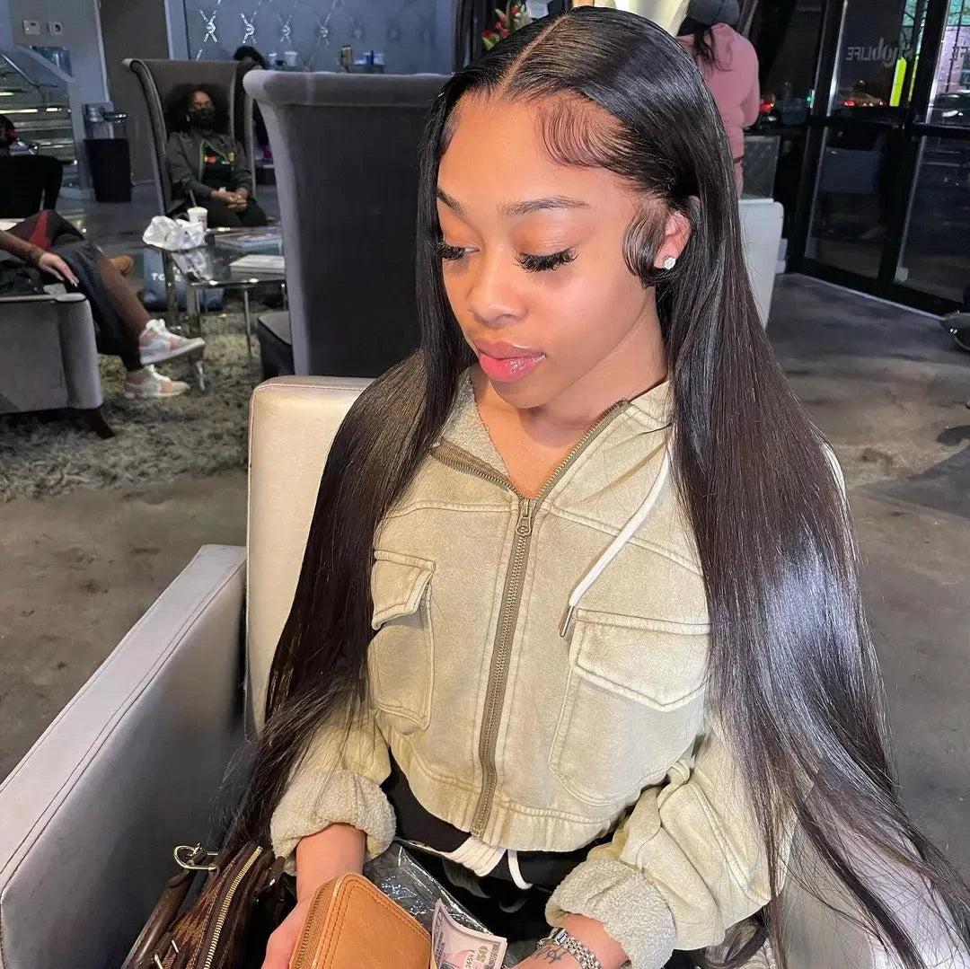 Pre-plucked Bone Straight Glue-less Wig - Stylish Expression