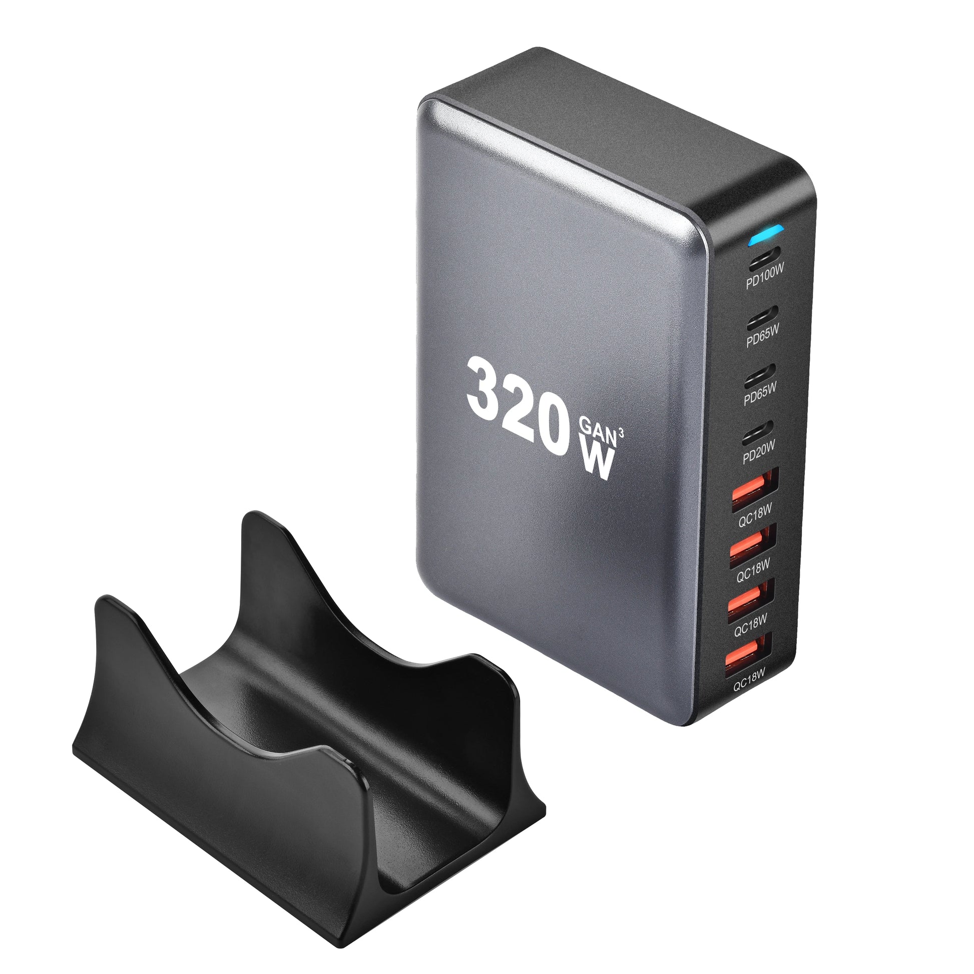 Fast Desktop 8-port USB Type C PD Charger - Stylish Expression