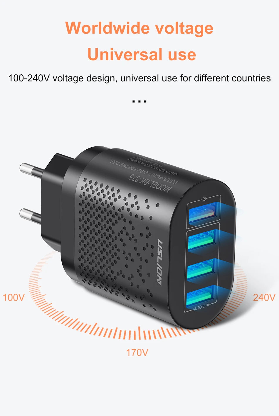 Korean USB Fast Charger - Stylish Expression