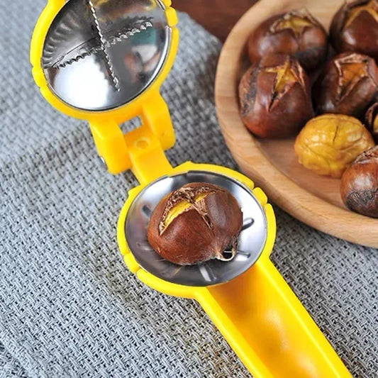 Stainless Steel Chestnut Clip, Nutcracker - Stylish Expression