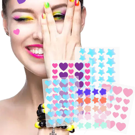 Colorful Hydrocolloid Acne Patches - Stylish Expression