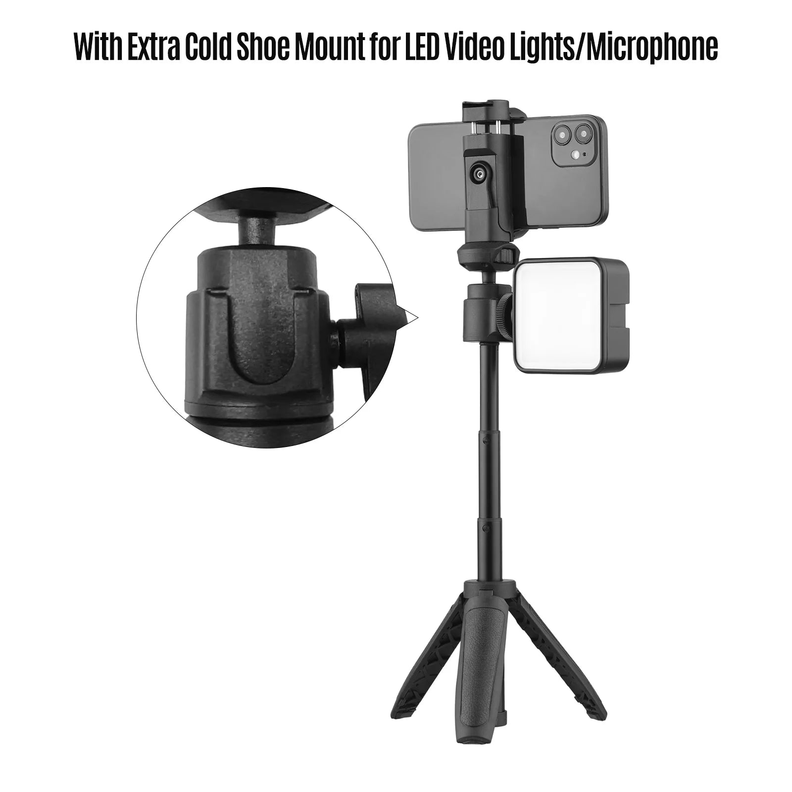 Portable Mini Tripod Extendable  Stand - Stylish Expression