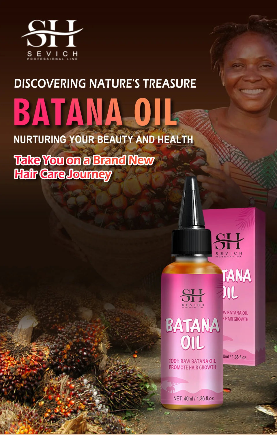 100% Pure Batana Oil for Hair Growth