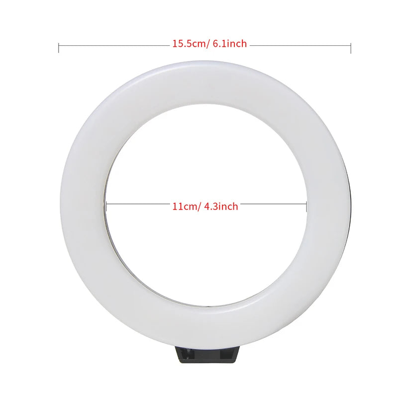 6inch Ring Light with Tripod Led