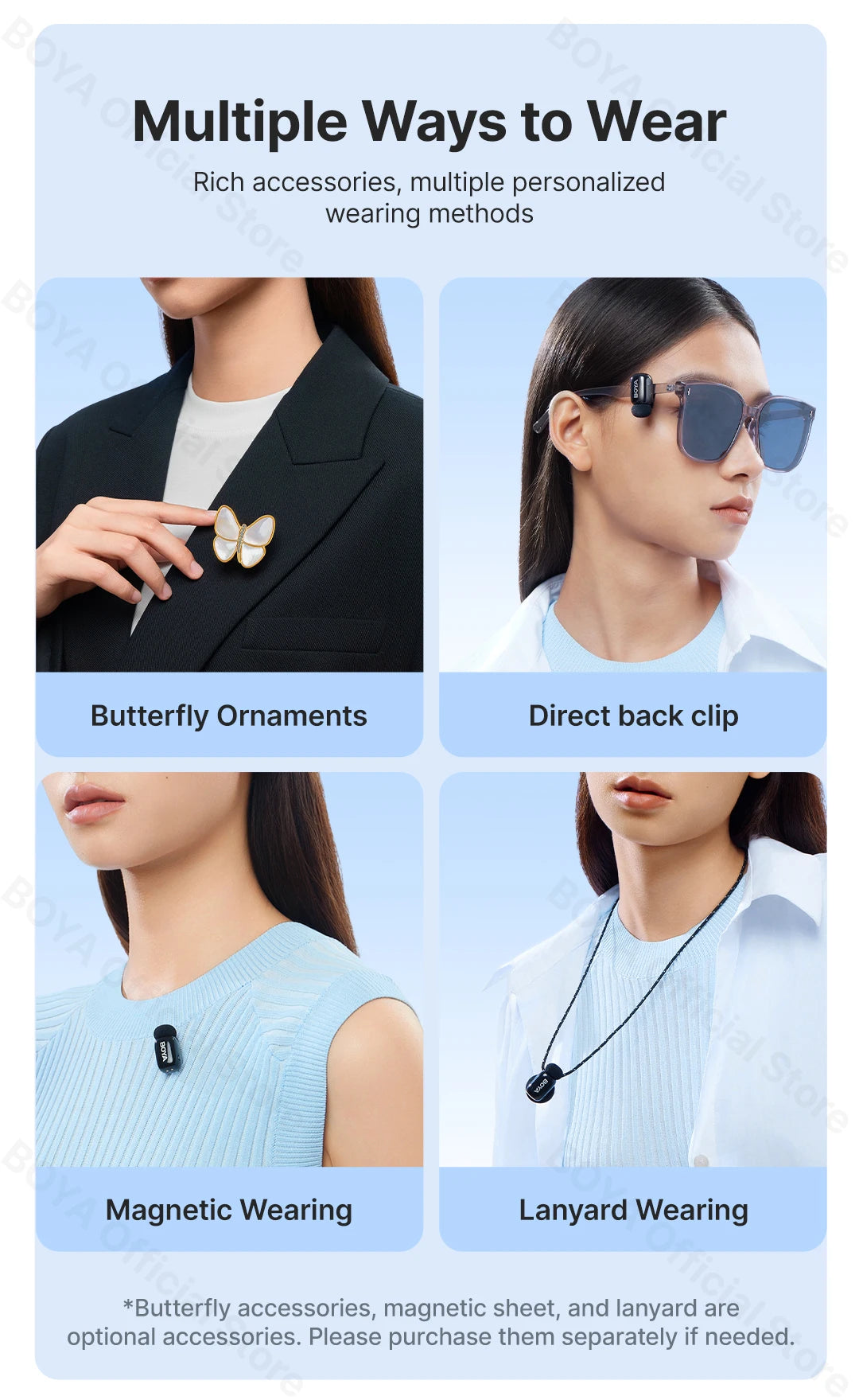 Mini Wireless Lavalier Lapel Microphone for iPhone iPad Android