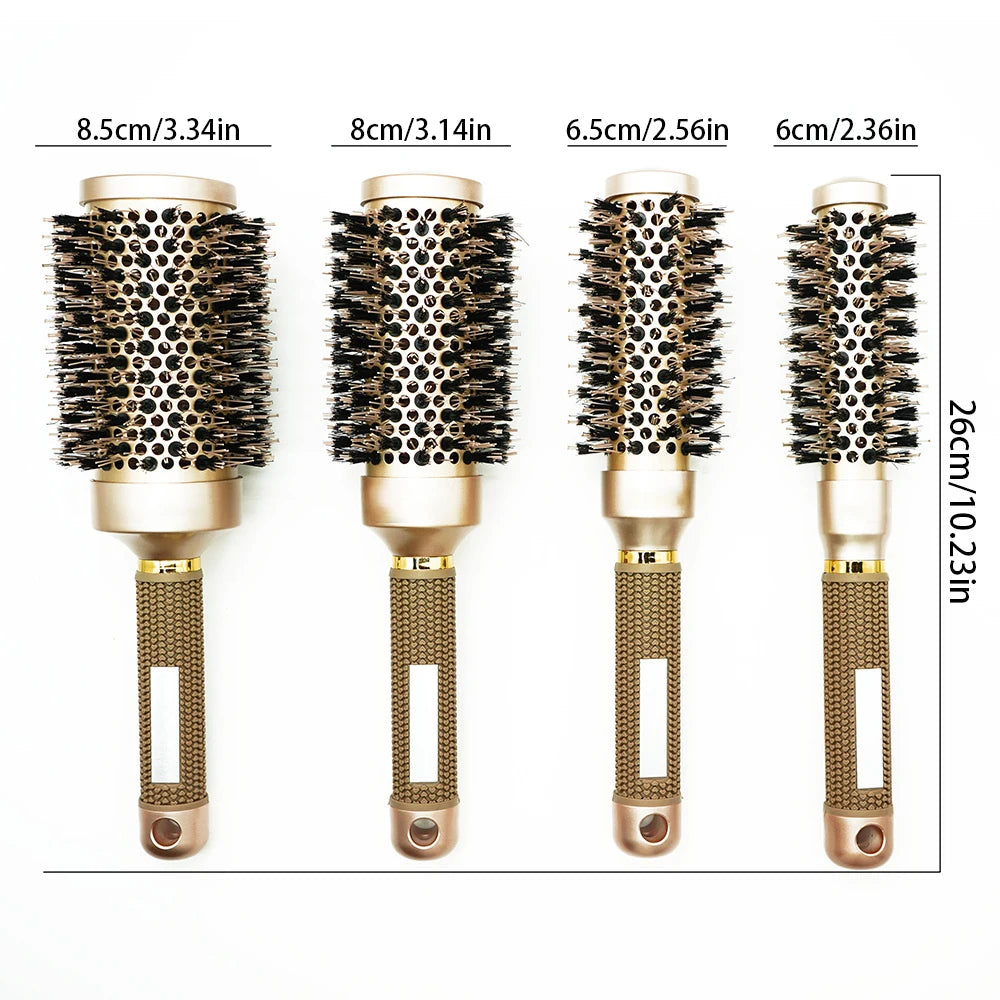 Anti-Static Rolling Brush for Salon Styling, Pro Barber Hair Tools