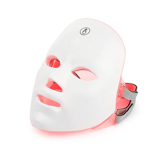 Rechargeable 7-Color LED Facial Mask – Photon Therapy for Skin Rejuvenation, Face Lifting, Whitening & Beauty – Home Use Device