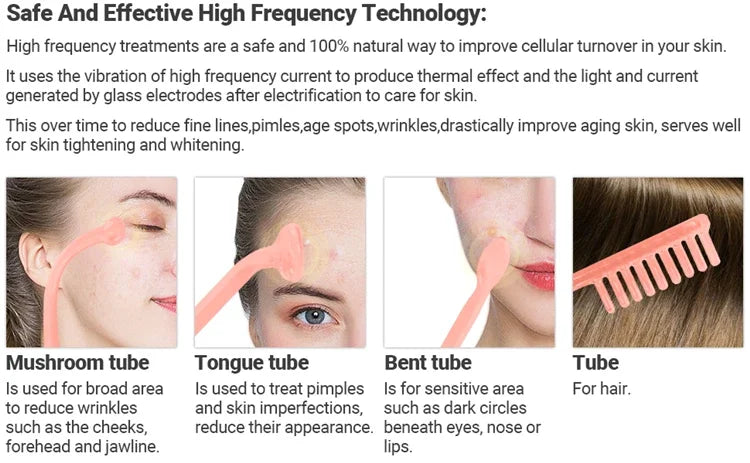 Portable High Frequency Facial Therapy Wand