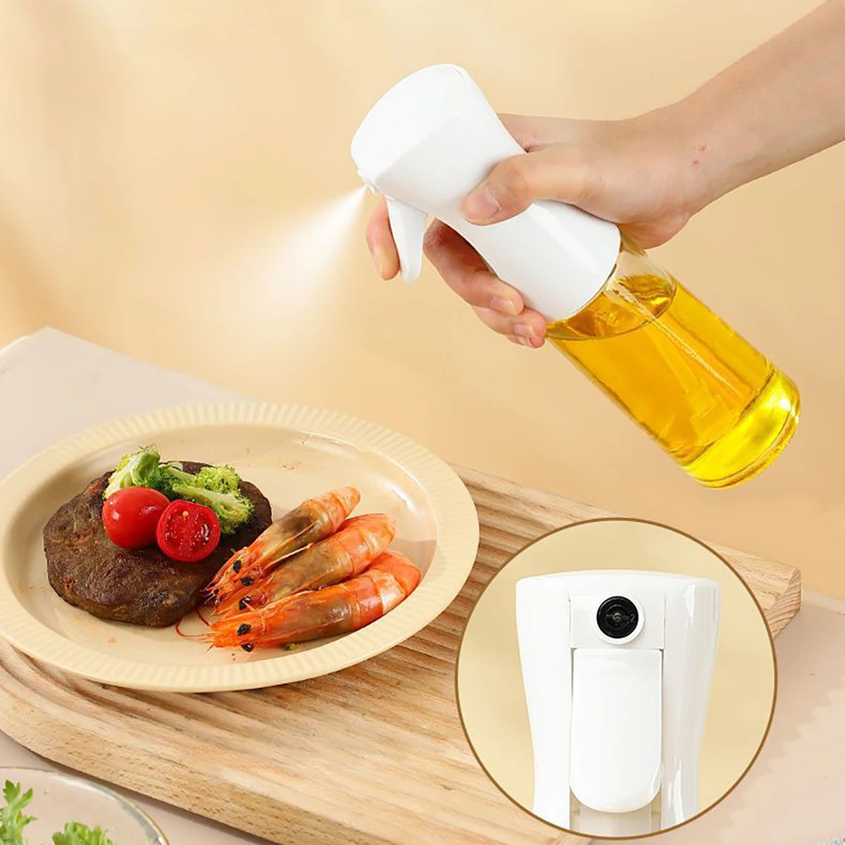 Oil Spray Bottle Kitchen Dispenser