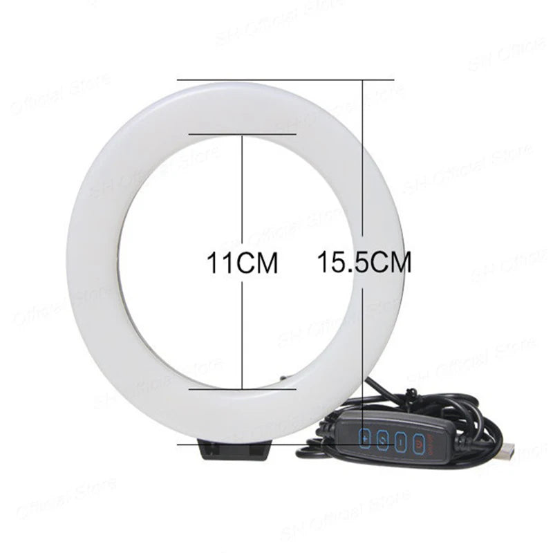 6inch Ring Light with Tripod Led