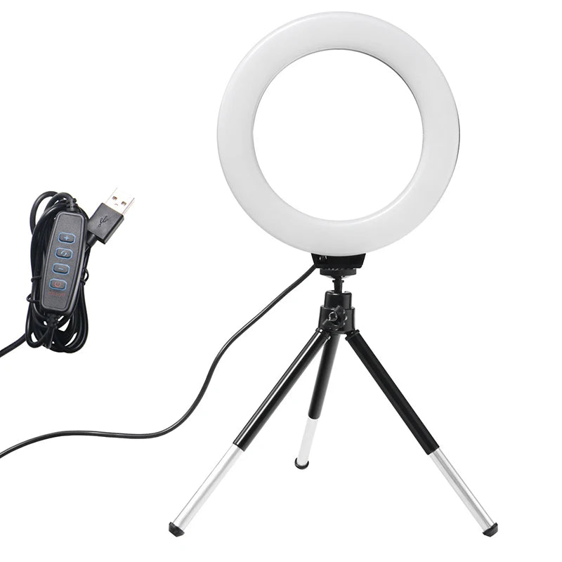 6inch Ring Light with Tripod Led