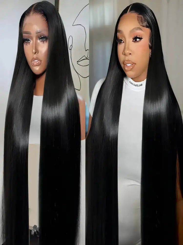 HD Transparent Bone Straight Lace Front Hair