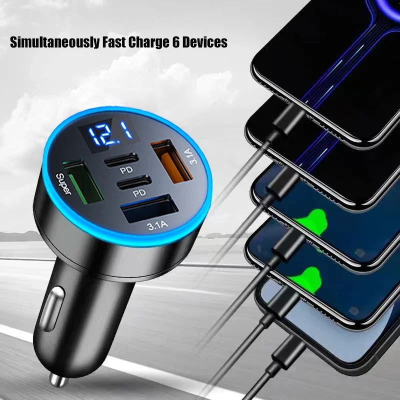 5 in 1 Super Fast Charge Adapter for iPhone Samsung