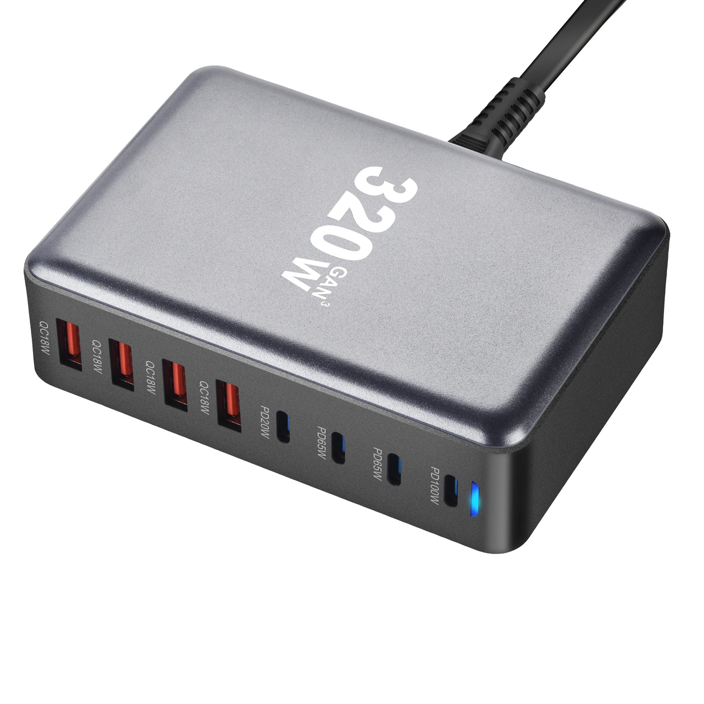 Fast Desktop 8-port USB Type C PD Charger