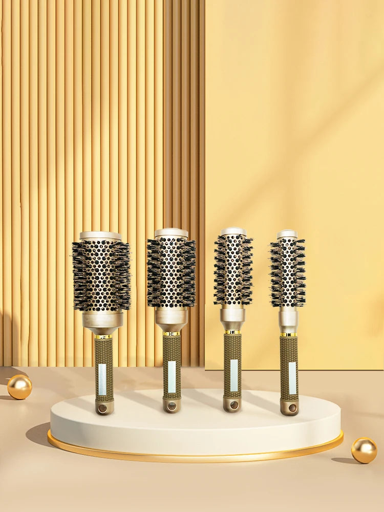 Anti-Static Rolling Brush for Salon Styling, Pro Barber Hair Tools