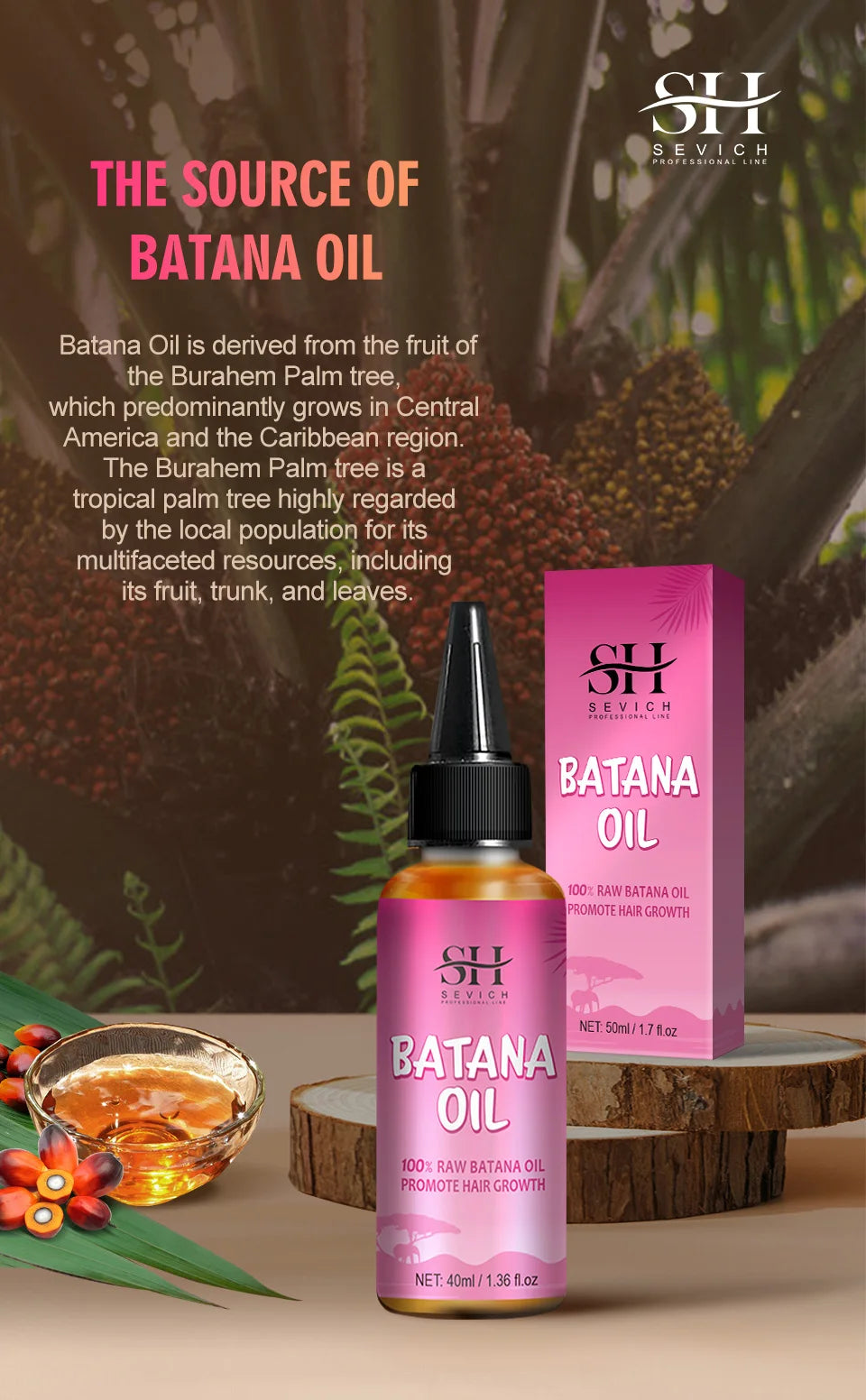 100% Pure Batana Oil for Hair Growth