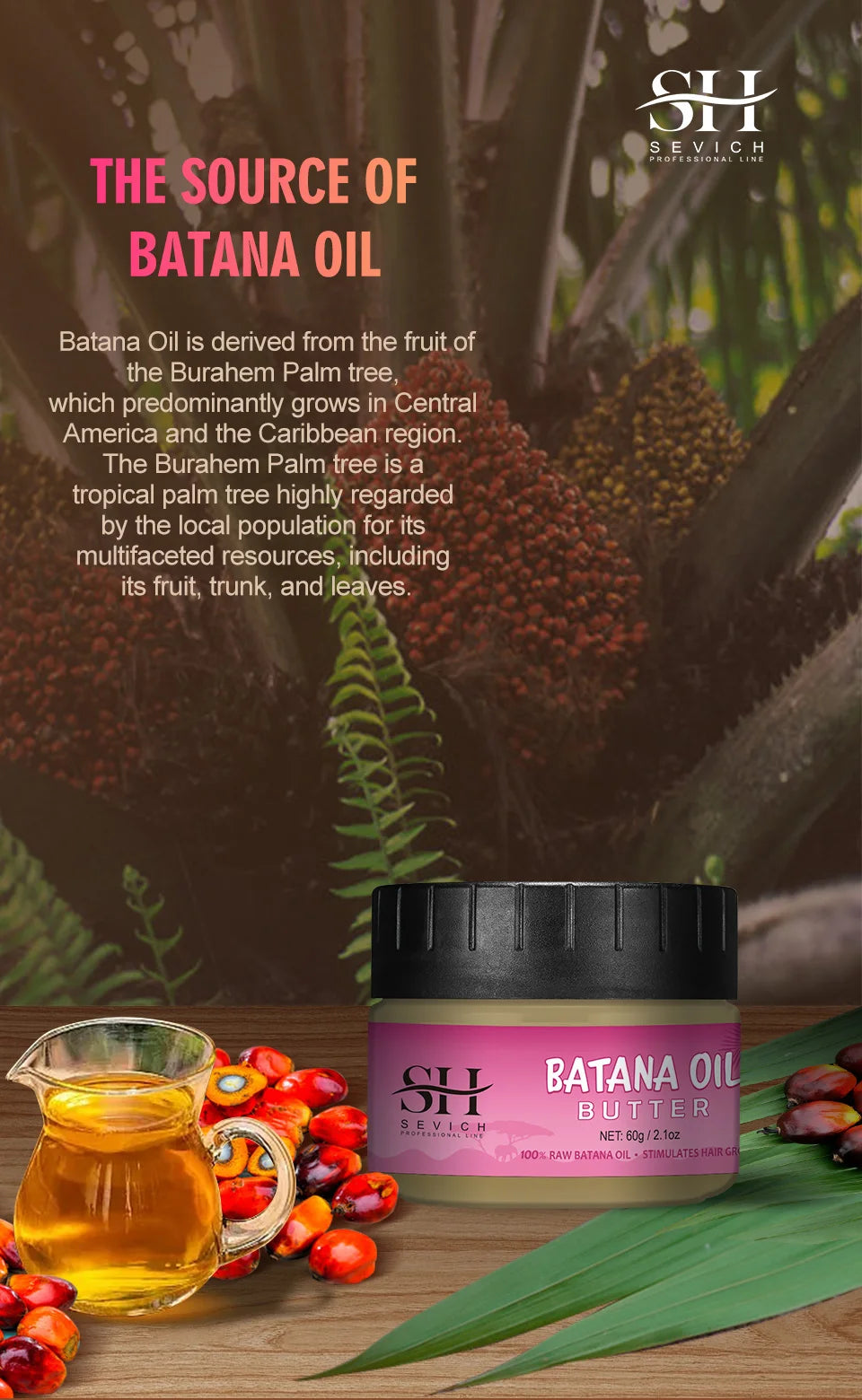 100% Pure Batana Oil for Hair Growth