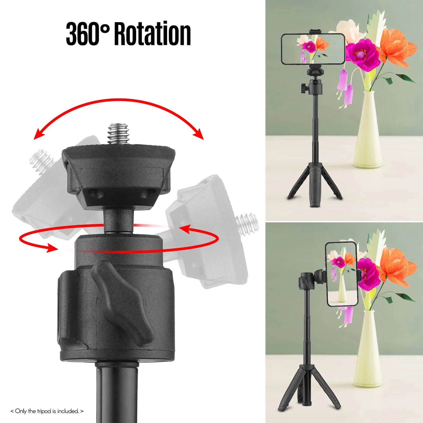 Portable Mini Tripod Extendable  Stand