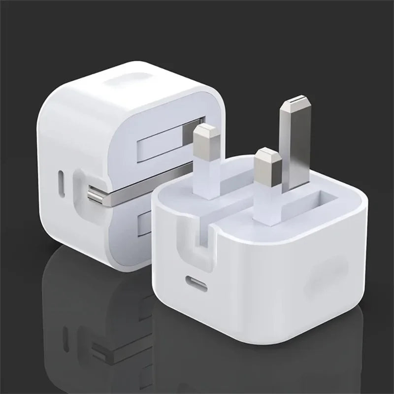 Super Fast Quick Charging Dual Ports Home Travel USB C Charger For IPhone